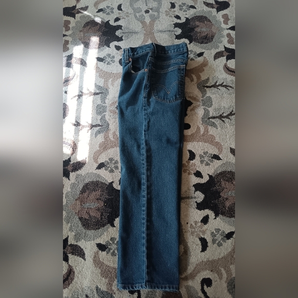 Levis 550 Boy’s 14R Jeans 27X27 Blue Denim Relax Fit Straight Leg Made In Egypt - Picture 8 of 8